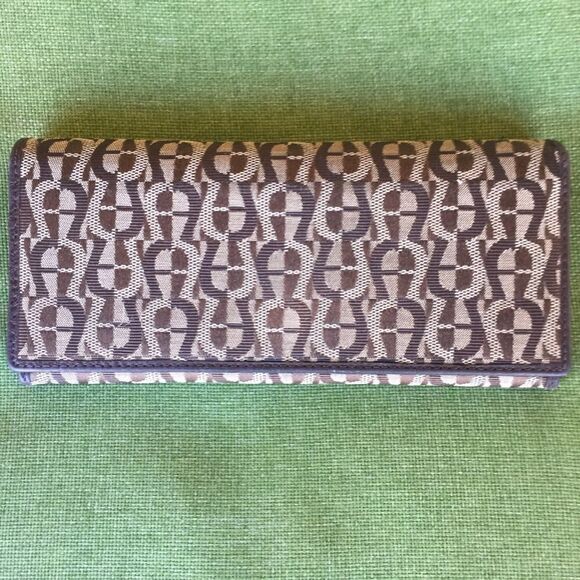 Etienne Aigner Ladies Bi-Fold‎ Wallet Brown & Tan - Picture 2 of 8